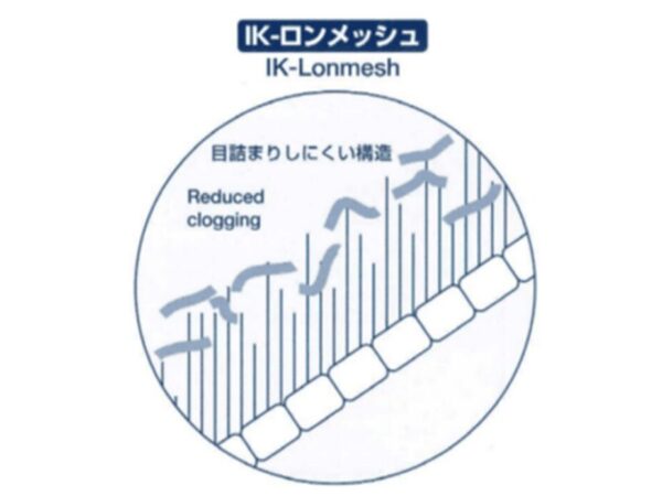 目詰まりしやすい厄介なSSも「IKロンメッシュ」なら除去が可能！ | 選ばれる理由